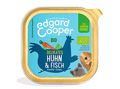 Edgard & Cooper Nassfutter für Hunde, (Huhn & Fisch , 100g x 17), Getreidefrei, natürliche Zutaten und frisches Fleisch, voller essentieller Aminosäuren von Edgard Cooper