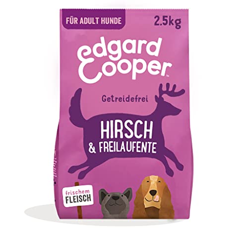 Edgard & Cooper Hundefutter, Trockenfutter für Hunde, (Hirsch & Ente, 2.5kg), Getreidefrei, natürliche Zutaten und frisches Fleisch, voller essentieller Aminosäuren von Edgard Cooper