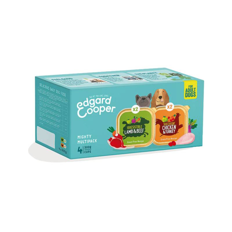 Edgard & Cooper Multipack Hundefutter - Huhn & Lamm - 4 x 300 g von Edgard & Cooper