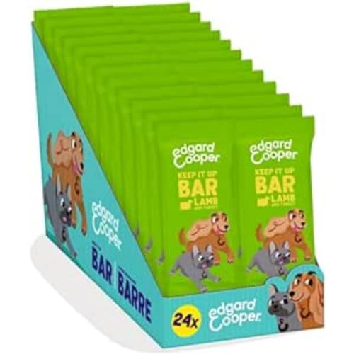 Edgard Cooper Hundeleckerli, Keep it Up Bar (Lamm, 30g x 12) Adult & Welpen Leckerlis, Getreidefrei, Natürliche Zutaten, hoher Proteingehalt und frisches Fleisch von Edgard Cooper