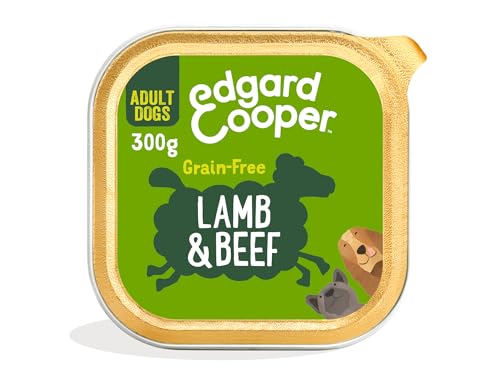 Edgard & Cooper Nassfutter für Hunde, (Lamm & Rind, 300g x 18), Getreidefrei, natürliche Zutaten und frisches Fleisch, voller essentieller Aminosäuren von Edgard Cooper