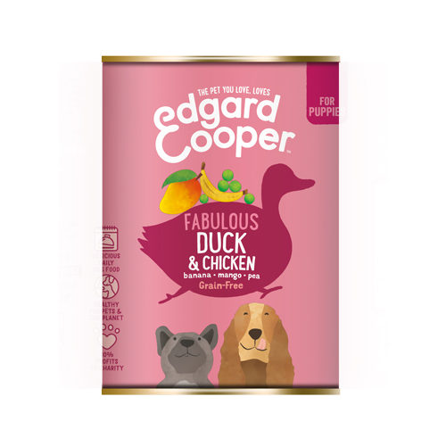 Edgard & Cooper Puppy Hundefutter - Dosen - Ente & Huhn - 6 x 400 g von Edgard & Cooper