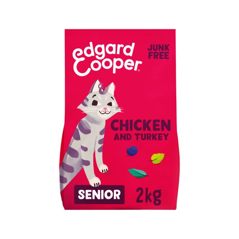 Edgard & Cooper Senioren-Katze - Huhn, Truthahn aus Freilandhaltung - 2 kg von Edgard & Cooper