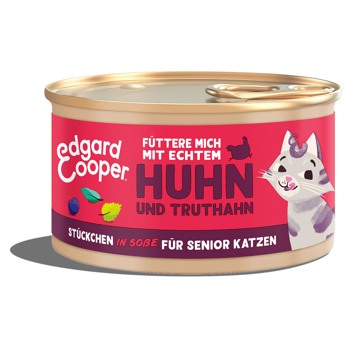 Edgard & Cooper Stückchen in Sauce Senior Truthahn und Huhn 18x85g von Edgard & Cooper