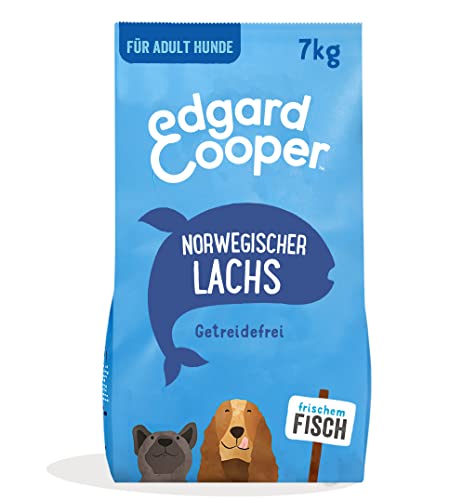 Edgard & Cooper Hundefutter, Trockenfutter für Hunde, (Lachs, 7kg), Getreidefrei, natürliche Zutaten und frisches Fleisch, voller essentieller Aminosäuren von Edgard Cooper