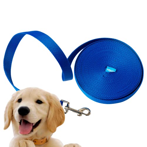 Edipets, Schleppleine für Hunde, 1.5m / 3m / 5m / 10m / 15m, Wasserdicht Trainingsleine für Große bis Kleine Hunde, Robuste Hundeleine (5 Meter, dunkelblau) von Edipets