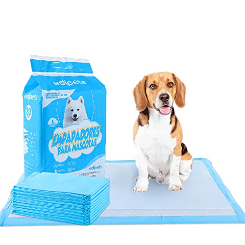 Edipets, Welpen Unterlagen, 60x60, Welpentoilette, Saugfähige Trainingsunterlagen, Einweg Toilettenmatte für Welpen, Puppy Training Pads (20 Stück) von Edipets