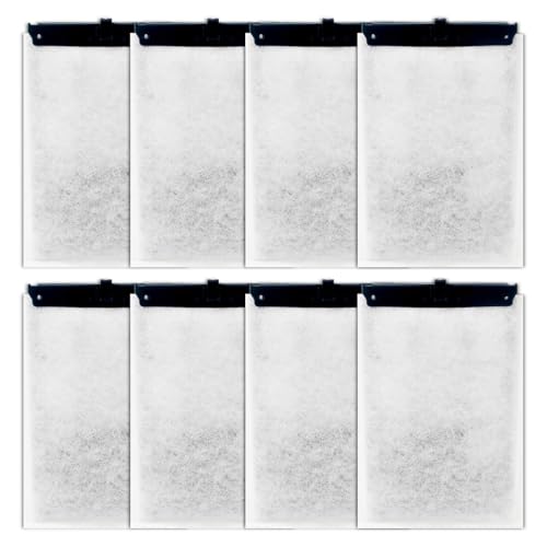 Editbar 8PCS Ersatzfilter für ReptoFilter, geeignet für Tetra EasyCrystal Filter 250 & FilterBox 300 – Aquarium Filtermedien mit Aktivkohle und Filterwatte, Geruchsentfernend, wasserklärend und Langle von Editbar