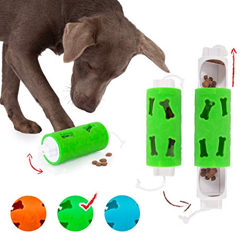 Edupet 06020AB Hundespielzeug, Dog'n'Roll, Intelligenzspielzeug für Hunde, Leckerli-Spender, 17,5 cm, grün von Edupet