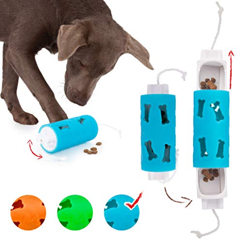 Edupet 06020AD Hundespielzeug, Dog'n'Roll, Intelligenzspielzeug für Hunde, Leckerli-Spender, 17,5 cm, blau-türkis von Edupet