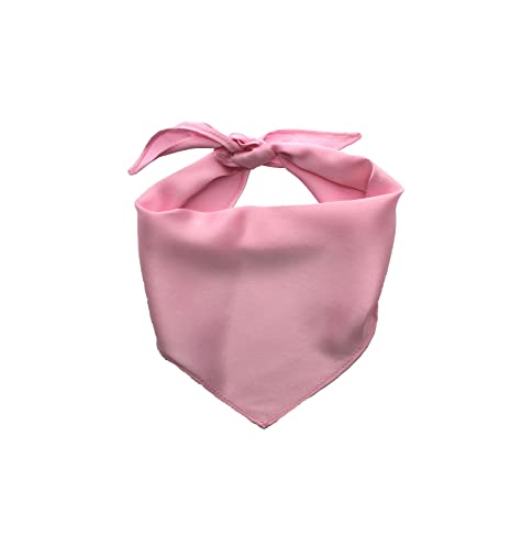 EechicSpace Hundehalstuch, unbedruckt, Polyester, für kleine Mädchen, Rosa, 1 Stück von EechicSpace