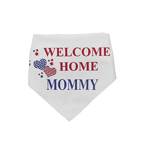 EechicSpace Welcome Home Mommy Hundehalstuch, verstellbar, für kleine, mittelgroße bis extra große Hunde von EechicSpace