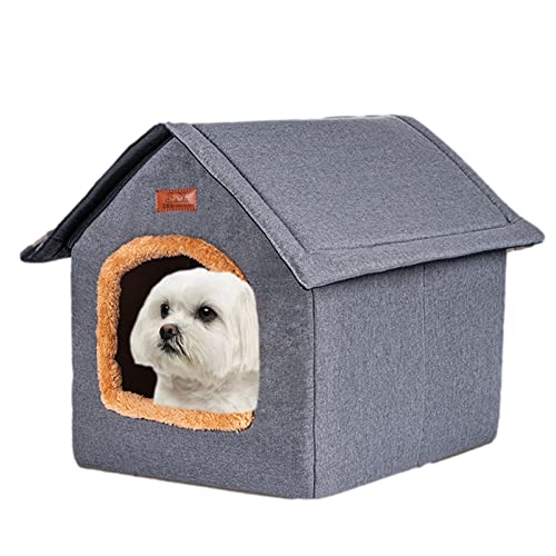 Eelogoo Tragbares Haustierhaus - Tragbares Outdoor-Katzenbett mit Abnehmbarer weicher Matte - Atmungsaktive abnehmbare Hundehütte Indoor Ourdoor für Katzen, Hunde, Kätzchen und kleine Haustiere von Eelogoo