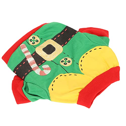 Eeneme Hunde-Weihnachtsshirt, Weiches Polyester, Elastisch, Atmungsaktiv, Schweißabsorption, Haustier-Weihnachtsoutfit Mittelgroße und Kleine Haustiere (S) von Eeneme