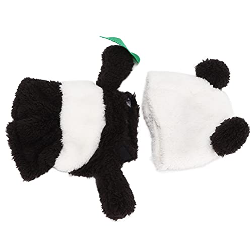Eeneme Hundekleidung, Panda-Haustier-Halloween-Kostüm, Weiches, Exquisites Design, Hunde-Weihnachtskostüm mit Mütze für Kleine und Mittelgroße Hunde (L) von Eeneme