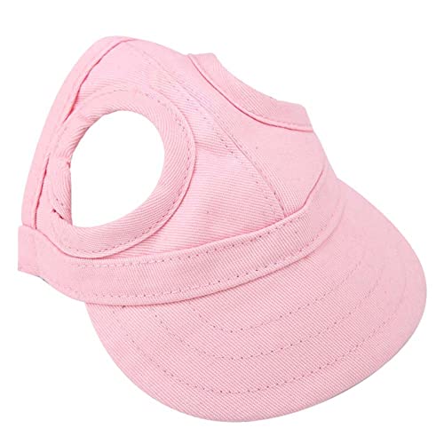 Eeneme Pet Sunbonnet Haustier Hund Katze Baseball Outdoor Sunbonnet Verstellbare Streifen Sommer Reise Sport Hut (Haustierhutpulver) von Eeneme