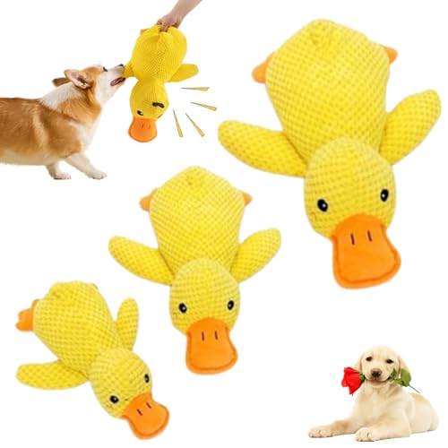 Eevhrqw Anti-Stress Duck for Dogs, Anti-Stress Duck Dog, Quack Duck Dog Toy, noovelo Calming Duck Toy, Mellow Dog Calming Duck, Soothing Duck Dog Toy, Soft Dog Toy, Squeaky Element von Eevhrqw