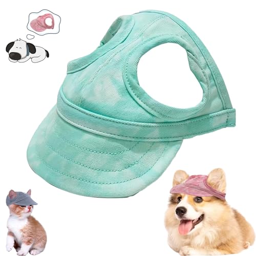 Hunde Cap,hundemütze Für Kleine Hunde,cappy Für Hunde Sonnenschutz,Outdoor Sun Protection Hood for Dogs,Hunde Baseballmütze,Basecap Verstellbar Sonnenschutz Hut Hundecap Mit Ohrlöchern von Eevhrqw