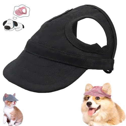 Hunde Cap,hundemütze Für Kleine Hunde,cappy Für Hunde Sonnenschutz,Outdoor Sun Protection Hood for Dogs,Hunde Baseballmütze,Basecap Verstellbar Sonnenschutz Hut Hundecap Mit Ohrlöchern von Eevhrqw