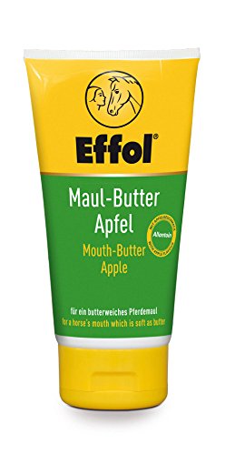 Effol 4261 Maul Butter für EIN entspanntes Reiten mit Apfelgeschmack steigert die Gebiss Akzeptanz, 150 ml von Effol
