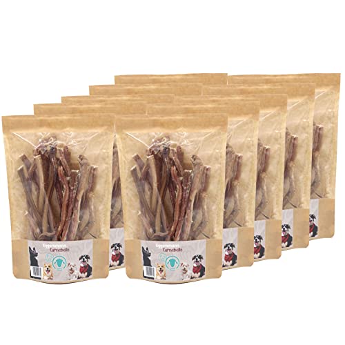 Eggersmann Carnebello - Natursnack Lammziemer (10 x 150 g) - Hunde Snacks ohne Zusatzstoffe und besonders fettarm - Snack für Zahnpflege Hund im wiederverschließbaren Beutel von Eggersmann Carnebello