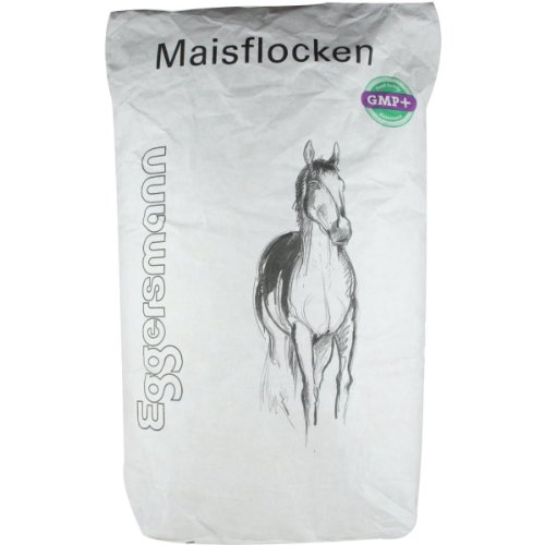 Eggersmann Maisflocken 15 kg – Einzelfuttermittel für Pferde & Ponys – Ideal bei erhöhtem Leistungsanspruch & geschwächten Tieren – Liefert Energie & unterstützt die Gewichtszunahme von Eggersmann Mein Pferdefutter