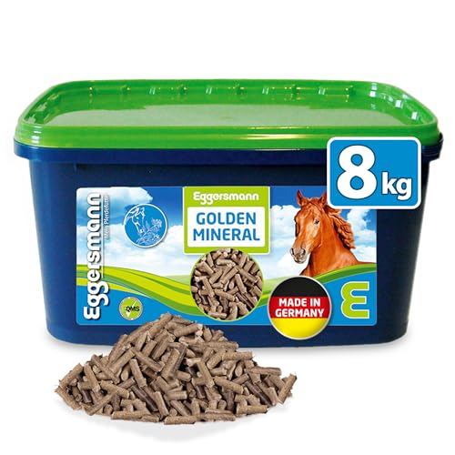 Eggersmann Mein Pferdefutter Golden Mineral 8 kg – Mineralfutter für Pferde & Ponys – Nährstoffreiches Pferdefutter zur optimalen Rundumversorgung – Zur Ergänzung des Grundfutters von Eggersmann Mein Pferdefutter