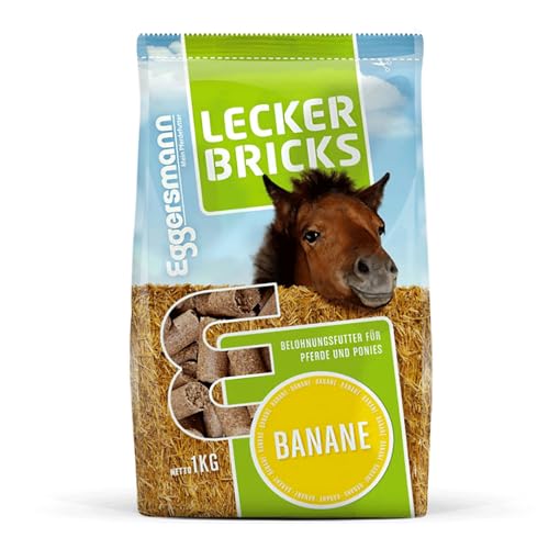 Eggersmann Mein Pferdefutter - Lecker Bricks Banane 1 kg - Leckerlies für Pferde und Ponies zur Belohnung von Eggersmann Mein Pferdefutter