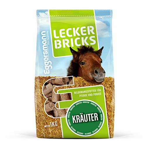 Eggersmann Mein Pferdefutter - Lecker Bricks Kräuter 1 kg - Leckerlies für Pferde und Ponies zur Belohnung von Eggersmann Mein Pferdefutter