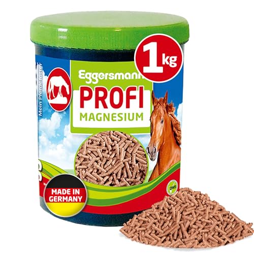 Eggersmann Mein Pferdefutter Profi Magnesium 1 kg – Ergänzungsfuttermittel für Pferde – Zur Unterstützung der Muskulatur & Entspannung – Konzentrat mit Magnesium, Tryptophan und B-Vitaminen von Eggersmann Mein Pferdefutter