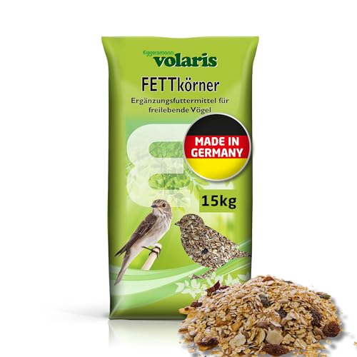 Eggersmann volaris 15 kg Fettkörner | Vogelfutter Wildvögel ganzjährig | Wildvogelfutter für das ganze Jahr | Fettreiches Streufutter für alle Vogelarten von Eggersmann volaris