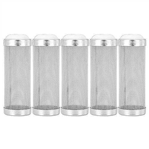 Egujiwa 5 Stück Edelstahl Aquarium Filter Zufluss Einlass Mesh Korb Garnelen Schützen (16 mm Innendurchmesser) von Egujiwa