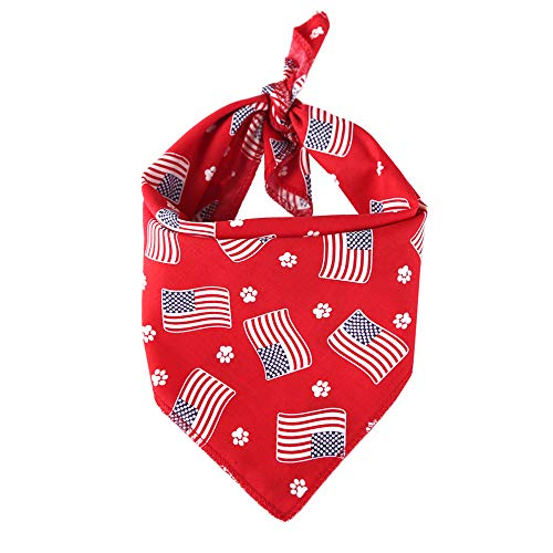 Egurs Amerikanische Flagge Bandana Usa Flag Dog Bandana Hundehalsband Bandana Dogs Triangle Lätzchen für Large Medium oder Small Cats Dogs Scarf 3# von Egurs