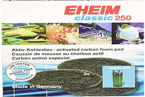 EHEIM 2628130 Aktivkohlevlies (3 Stück) für classic 250 (2213) von Eheim