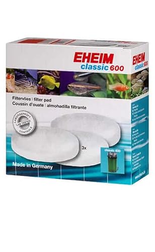 Eheim Filterpad (weiß) für Classic Außenfilter 600 (3 Stück), 7,6 x 17,8 x 17,8 cm von Eheim