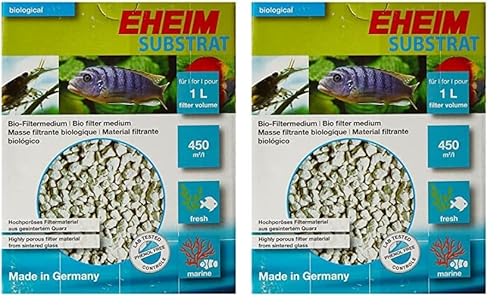 Eheim Substrat, biologisches Filtermedium, 1 l (Packung mit 2) von Eheim