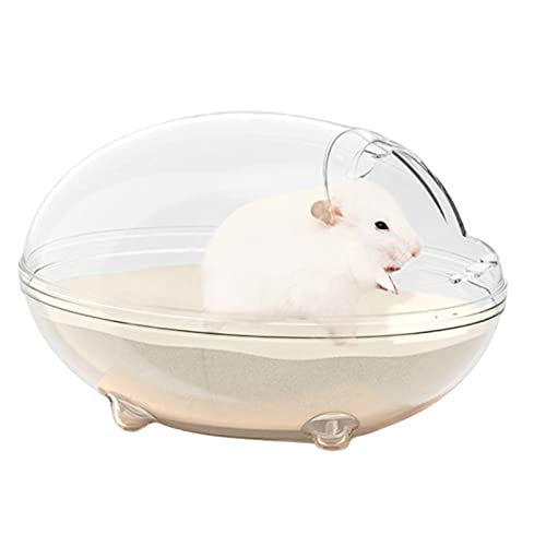 Ehuihuan Hamster Haustier Badezimmer,Sandbad Set für Hamster,Sandbadbehälter Hamster Bad, Hamster Badewanne Box Sandkasten Für Meerschweinchen von Ehuihuan