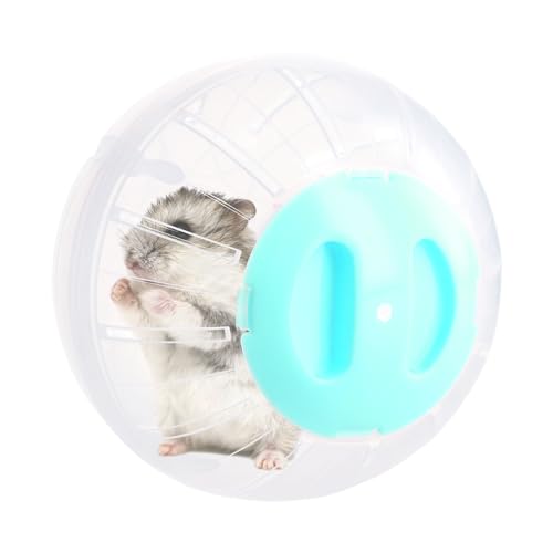 Gymnastikball Hamster, Hamsterball Groß 14,5cm, Hamsterrad Übungsball Kunststoff, Hamster Run Ball, Hamsterkugel für Rennmaus, Zwerghamster, Meerschweinchen, Pet Jogging Spielen (Blau) von Ehuihuan