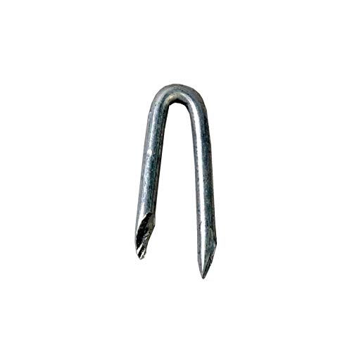 Eider Krampen/Schlaufen 5 kg - 3,8 x 38 mm - Zink-/Aluverzinkung - Aufnageln von Draht oder Knotengeflecht - auch für Maschendraht geeignet von Eider