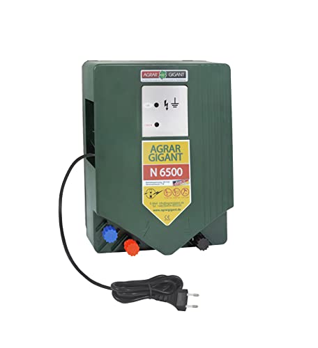 Extra Starkes Weidezaungerät N 6500-230 Volt Netzgerät mit Zwei Zaunausgängen und für Lange Zäune - 4,4 Joule Entladeenergie von Eider