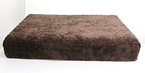 Eifa Viskoelastisches Hundebett in - Hundenest - Hundekorb - Hundesofa (Braun, 80 x 50 x 13 cm) von Eifa