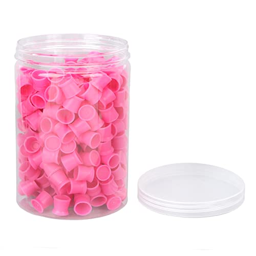 Ejoyous 300pcs Einweg Tattoo Ink Cups Caps, Tattoo Farbkappen Cups Pigment Kunststoff Tinten Tasse Tattoo Zubehör, für Tattoo Tinte Tattoo Maschine von Ejoyous