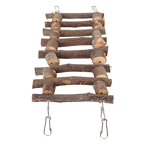 Ejoyous Holzladder Brücke für Papagei Chinchilla Langlebig, Umweltfreundlich, Zähne Schleifen 30cm (30CM) von Ejoyous