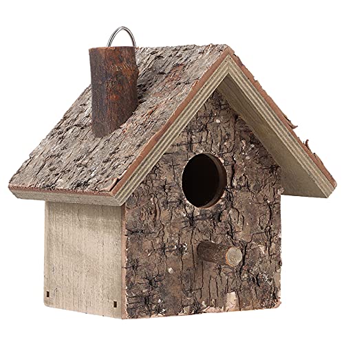 Vogelhäuser für Garten, Outdoor Vogelbox für Sittiche Holz Hängend Vogelhotel Vogelhaus Niststationen Kleine Vogelnest Box, für Garten Draußen Baum Balkon 15.0 x 9.9 x 8.9 cm von Ejoyous