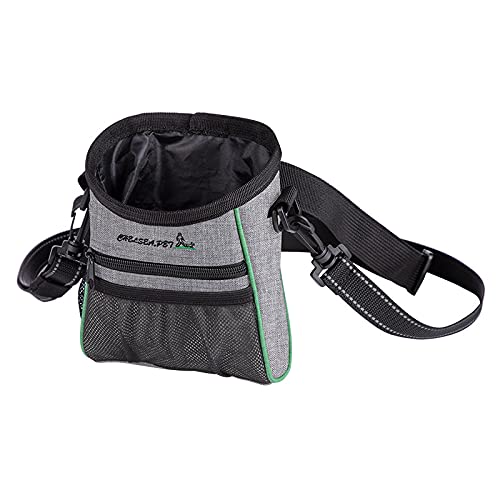 Elalove Leckerlibeutel für Hunde, Große Futtertasche für Hundetraining, Bauchtasche mit verstellbarem Gurt, Snackbeutel aus Oxford-Stoff, Praktische Bauchtasche für Hundetraining, Grau Elalove Leckerlibeutel für Hunde, Große Futtertasche für Hundetraining, Bauchtasche mit verstellbarem Gurt, Snackbeutel aus Oxford-Stoff, Praktische Bauchtasche für Hundetraining, Grau von Elalove