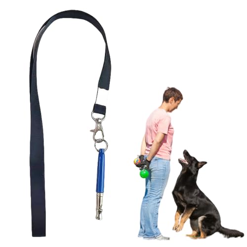 Elecpioneev Hundetrainingspfeife Ultraschall Hundepfeife Multi-Frequenz-Hundepfeife (Blau) von Elecpioneev