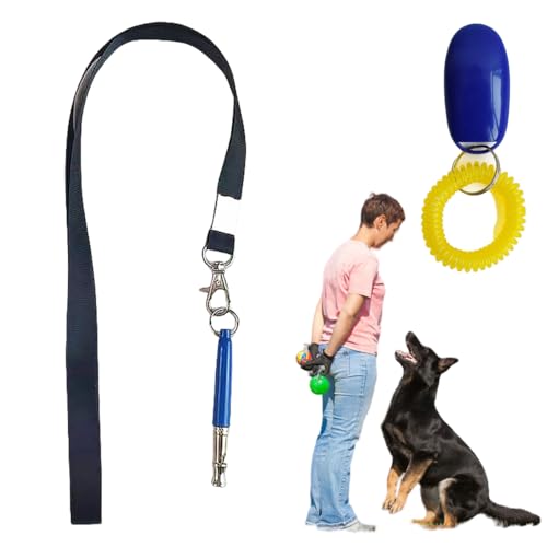 Elecpioneev Hundetrainingspfeife Ultraschall Hundepfeife Multi-Frequenz-Hundepfeife (Blau) von Elecpioneev