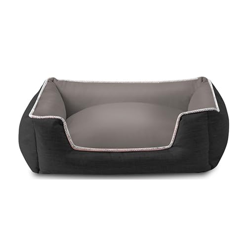 EleganceEssentials Hundebett mit Seiten für kleine/mittelgroße Hunde, weich und flauschig, für alle Jahreszeiten, vollständig abnehmbares und waschbares Hundebett, luxuriös, stilvoll, gemütlich, von EleganceEssentials