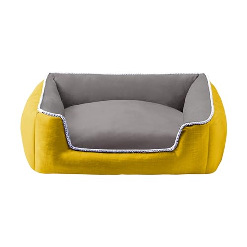 EleganceEssentials Hundebett mit Seiten für kleine/mittelgroße Hunde, weich und flauschig, für alle Jahreszeiten, vollständig abnehmbares und waschbares Hundebett, luxuriös, stilvoll, gemütlich, warm, von EleganceEssentials