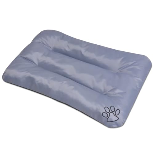 Eleganz Hundebett, Waschbar und rutschfest Hundekissen für Mittelgroße Hunde und Grosse Hunde, 115 x 70 x 12 cm, Hellgrau von Eleganz